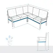 L Shape Couch Custom Covers - Design 8