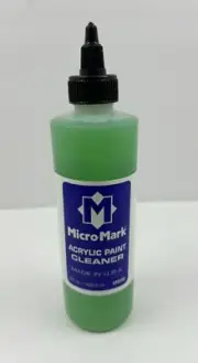 Micro-Mark Basic Color Acrylic Paint Cleaner 8 Fluid Once Bottle Brand New L@@K!