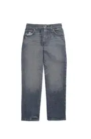 Wonder Nation Boys Loose Fit Skater Denim Jeans, Black Wash, Size 12 & 14 NEW
