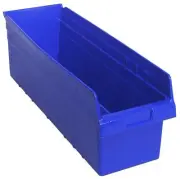 Quantum Storage K-QSB814BL-4 4-Pack Store-Max Plastic 8" Shelf Bins, 23-5/8" ...
