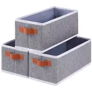 Storage Baskets, Foldable Bins for Shelves, Fabric Boxes With Handles, Wardro...
