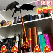 Dragon Flame Book Nook Fire Breathing Dragon Gothic Bookshelf Halloween AU