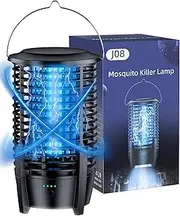 Bug Zapper Electric Flytrap, Rechargeable Mosquito Zapper 4200V Fly Zapper with LED Light Insect Killer, Fly Killer IPX5 Waterproof Mosquito Trap Outdoor for Patio, Backyard, Garden