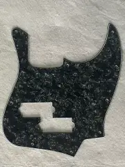 For Top Jazz Bass With PB Pickup Hole Guitar Pickguard,4 Ply Black Pearl