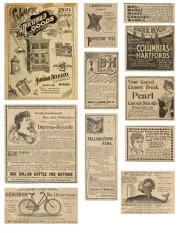 50+ 1890s Ads EPHEMERA Vintage Style SUPPLIES for Junk Journal SET 2