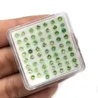 Natural Tsavorite Garnet Round Cut Loose Gemstone Lot 59 Pcs 2.5 MM 5 CT