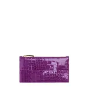 Long zipper card bag One size Purple