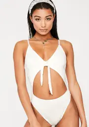 [Dippin' Daisy's] Angel Tie Front Cheeky One Piece Bikini