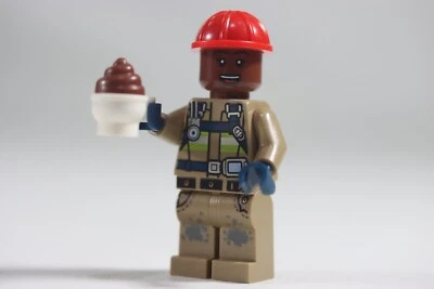 LEGO® City Minifigure Coal Mine Due Morning Coffee Red Helmet Smiley Face