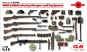 WW I BRITISH INFANTRY WEAPON & EQUIP.(LEWIS, LEE ENFIELD, ROSS, WEBLEY) 1/35 ICM