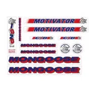 Mongoose - 1995 Motivator - Decal set - old school bmx
