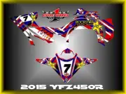 Yamaha YFZ 450R 14-15 SEMI CUSTOM GRAPHICS KIT WAVER1