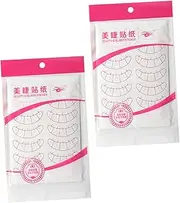 ARTSEWPLY 20 Sheets Grafted Eyelashes Stickers 5-point Positioning Pad for Eyelash Extensions