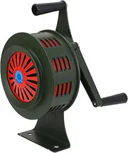 Hand Crank Siren Horn, Portable Aluminium Alloy Manual Operated Alarm, 1​20db Loud Adjutsable Volume Emergency Safety Manual Siren for Factory Home School Sporting