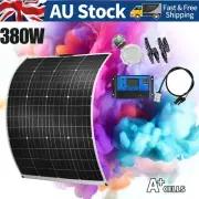 12V 380W Flexible Solar Panel Kit Mono Caravan Camping Battery Charger Regulator