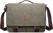 [TYB Bag] Women and Men Messenger Bag Canvas Shoulder Bag 15 inch Laptop CrossBody Bag
