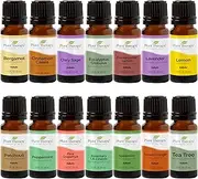 Plant Therapy Essential Oils Top 14 Singles Set 100% Pure, Undiluted, 14 x 10 mL