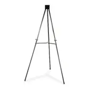 Quartet Flipchart Stand - 66" Height - Aluminum - Black (55E)