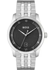 [BOSS] Principle Stainless Steel Watch in Black