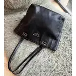 【二手精品】PRADA BR4997 NEVERFULL 黑色 購物包 肩背包 手提包 牛皮 免運 實拍