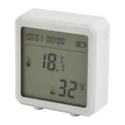 Digital Hygrometer Thermometer Remote Control and Voice Assistant Support