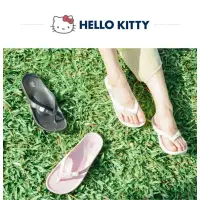 在飛比找蝦皮購物優惠-HELLO KITTY 台灣製造 艾樂跑女鞋 水鑽飾釦夾腳拖