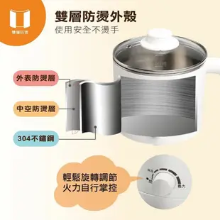 【THOMSON】福利品 湯姆盛 304分離式雙層防燙美食鍋1.7L TM-SAK45