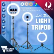 New 6/10/12/14/18/22 Inches Dimmable Diva LED Ring Light Selfie Tripod Stand Kit