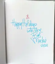 Bob Mackie Signed In Person The Art of Bob Mackie HC Book Happy Holidays, PROOF