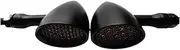 LED Indicator Blinkers Amber Lamp Accessories LED Turn Signals Amber Lens Tail Lights, Vintage Turning Blinker UN&IVE&RSAL For Ha&rl&ey Chopper(2043-Rear-black)