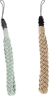 Tofficu 2Pcs Rope Phone Wrist Strap Lanyard for Lost Protection Lightweight Durable Design for Mobile Phones Id Cards and Electronics