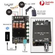Bluetooth Digital Power Amplifier Board Stereo Audio AMP Music HiFi 100/50WX2 AU