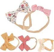 [UPKOCH] 5pcs Bow Headbands Soft Elastic Hair Accessories for Boy Girl Adorable Girl Hairbands for Daily Wear Special Events