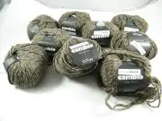 ZITRON CAMBIO YARN #606 BROWN / GRAY 50% ALPACA AND 50% MERINO WOOL LOT OF 9