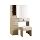 Dressing Table Stool Set Sliding Mirror Oak Diane Artiss