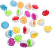 Sosoport 12Pcs Shape Matching Eggs Educational for Cognitive Development Memory Skills Color Recognition for Boys for Early Learning Activities