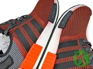 2016 男 女尺寸 詢問度極高 限量發售 BOOST 專利能量回饋避震系統搭載 adidas NMD R1 RUNNER 1 LA 洛杉磯 男鞋 紅黑 橘紅黑 透氣網洞鞋面 (S79158) !