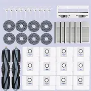 for Ecovacs Deebot X1 Omni / T10 Omni Accessories Robot Vacuum Cleaner Parts Dust Bag Hepa Filter Main Side Brush Mop Dustbin Robot Vacuum Cleaner Kit(37PCS)