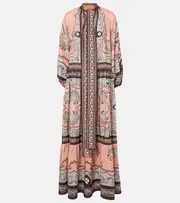 [La DoubleJ] La DoubleJ Athena printed silk maxi dress UK 10 multicoloured