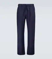 [Frescobol Carioca] Frescobol Carioca Linen and cotton chinos 38 blue