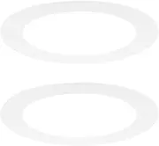 uxcell 2-Pack Goof Rings for 6 Inch Recessed Lights, 6.3" ID 8.7" OD Durable Plastic Trim Ring Flush Mount White Can Light Trim Ring Cover for Ceiling Can Downlights