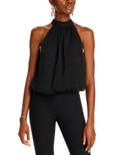 Alice and Olivia Maris Halter Neck Top