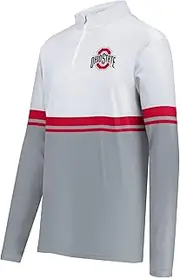 Holloway Men's Standard Ohio State Cotton-Touch Poly Quarter Zip
