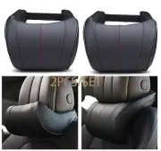 2 Pcs Car Seat Neck Support Pillow Memory Foam Head Pillow Cushion Pad headrest
