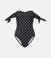 [Karla Colletto] Karla Colletto Polka-dot swimsuit AU 12 black