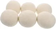 PEPLAYTAL Wool 6 Pack Natural Fabric Softener Balls Laundry Accessories Tangle- Design