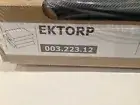 Ikea EKTORP COVER SLIPCOVER FOR Footstool / Ottoman NORDVALLA DARK GRAY New!!