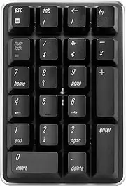 2.4G Wireless Mechanical Numeric Keypad Cherry MX Brown Switch Gaming Keypad 21 Keys Mini Numpad Portable Keypad Extended Layout force by Qisan