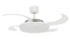 Ceiling Fan with Remote Control LED Lamp Dimmable Fanaway EVO1 White 122 CM