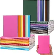 Jekkis Pocket Notebook Set, 48 Pack Small Lined Notebook Journals, 12 Colors Soft Cover Mini Memo Notepad, 3.5 Inches by 5.5 Inches